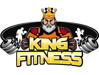 king fitness  logo design by romano