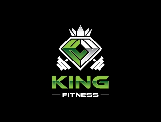 king fitness  logo design by zakdesign700