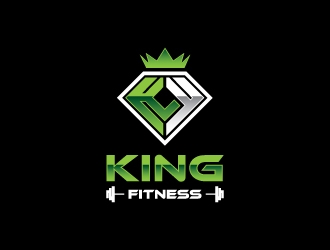 king fitness  logo design by zakdesign700