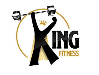 king fitness  logo design by schiena