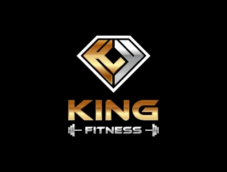 king fitness  logo design by zakdesign700
