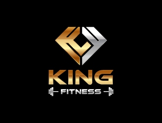 king fitness  logo design by zakdesign700