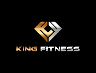 king fitness  logo design by zakdesign700