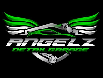 Angels detail garage  logo design by daywalker