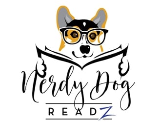 Nerdy Dog Readz logo design by logoguy
