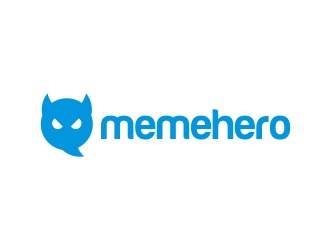 memehero logo design by pionsign