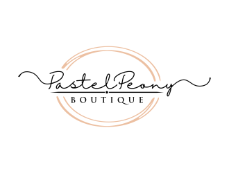 Pastel Peony Boutique logo design by imagine