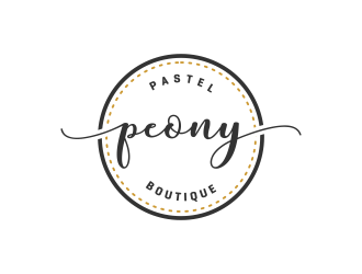 Pastel Peony Boutique logo design by sokha