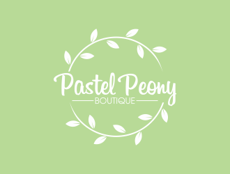 Pastel Peony Boutique logo design by qqdesigns
