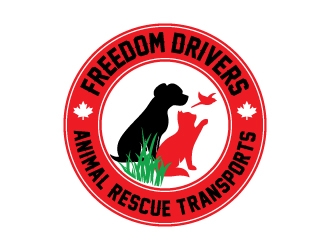 Freedom Drivers Animal Rescue Transports logo design by Boomstudioz