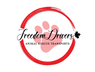 Freedom Drivers Animal Rescue Transports logo design by Boomstudioz