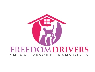Freedom Drivers Animal Rescue Transports logo design by shravya