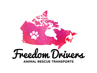 Freedom Drivers Animal Rescue Transports logo design by logolady