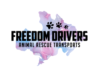Freedom Drivers Animal Rescue Transports logo design by akilis13