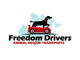 Freedom Drivers Animal Rescue Transports logo design by shadowfax