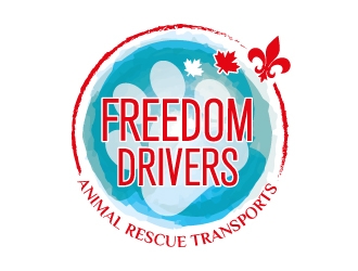 Freedom Drivers Animal Rescue Transports logo design by Boomstudioz