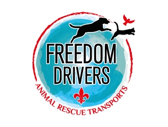 Freedom Drivers Animal Rescue Transports logo design by Boomstudioz