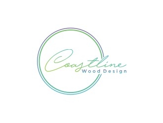 Coastline Wood Design logo design by bricton