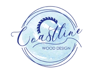 Coastline Wood Design logo design by MAXR