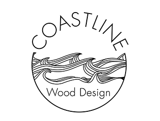 Coastline Wood Design logo design by SteveQ