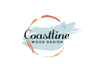 Coastline Wood Design logo design by jhanxtc