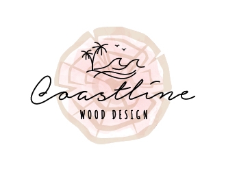 Coastline Wood Design logo design by litera