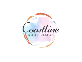Coastline Wood Design logo design by jhanxtc