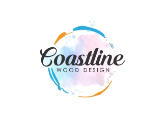 Coastline Wood Design logo design by jhanxtc