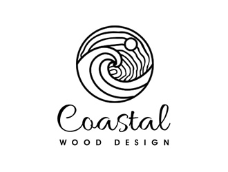 Coastline Wood Design logo design by Coolwanz