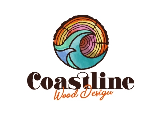 Coastline Wood Design logo design by dasigns