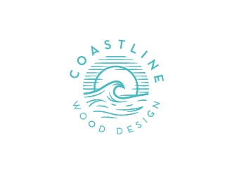 Coastline Wood Design logo design by eyeglass