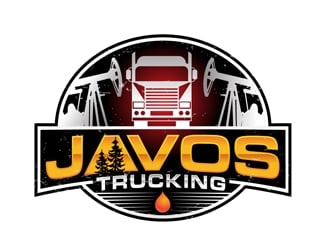 Javos Trucking logo design by DreamLogoDesign
