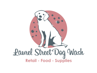 Laurel Street Dog Wash logo design by qqdesigns