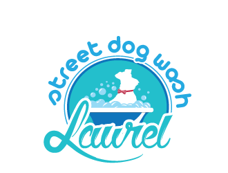 Laurel Street Dog Wash logo design by tec343