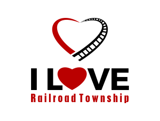 I Love Railroad Township logo design by SmartTaste