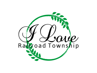 I Love Railroad Township logo design by BlessedArt