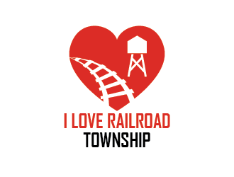I Love Railroad Township logo design by czars