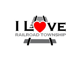 I Love Railroad Township logo design by uttam