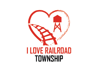 I Love Railroad Township logo design by czars