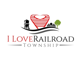 I Love Railroad Township logo design by fawadyk