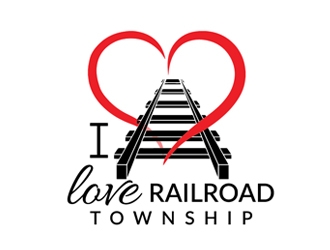I Love Railroad Township logo design by Roma