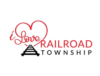 I Love Railroad Township logo design by Roma