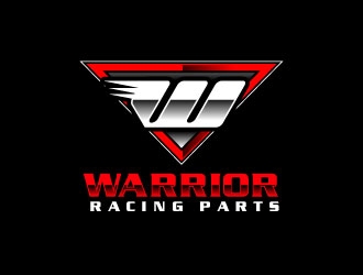 warrior racing parts logo design by uttam