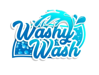 Washy wash logo design by MarkindDesign
