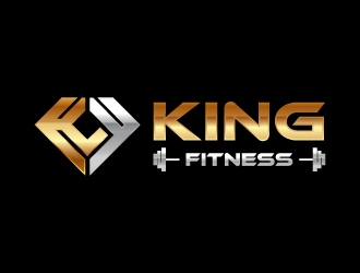 king fitness  logo design by zakdesign700