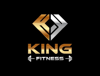 king fitness  logo design by zakdesign700