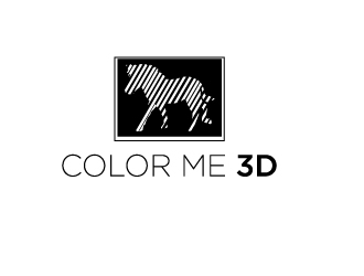 Color Me 3d logo design by Erasedink