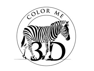 Color Me 3d logo design by LogoInvent