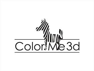 Color Me 3d logo design by gitzart