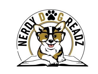 Nerdy Dog Readz logo design by veron